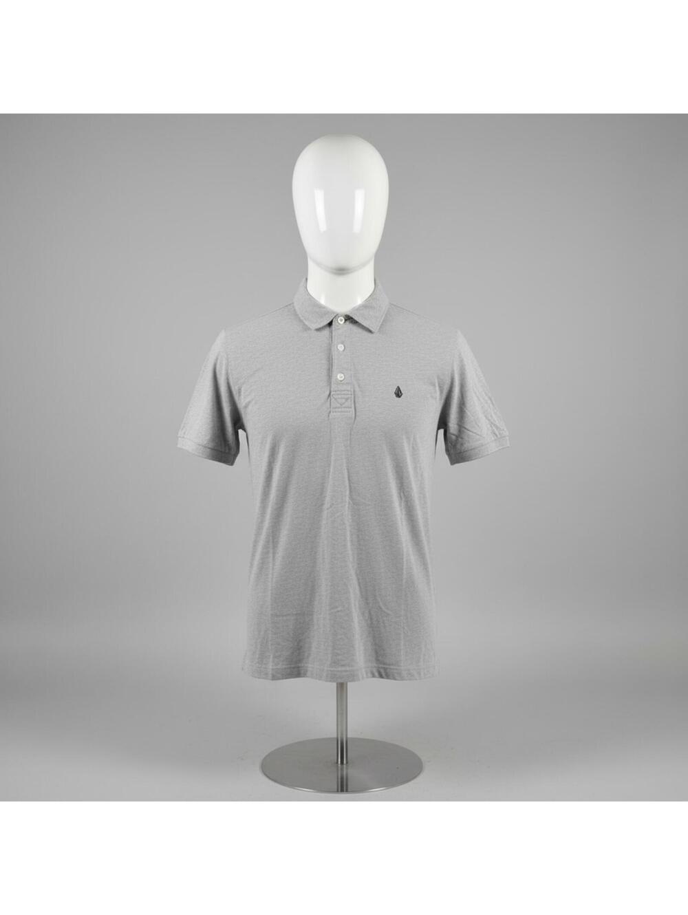 Volcom Men's Grey Polo Shirt Size Medium